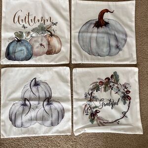 Autumn Pumpkin Themed Pillow Covers ONLY